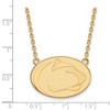 Black Bow Jewelry 10k Yellow Gold Penn State Nittany Lions NCAA Necklace 18 Inch - 2 of 4