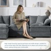 SKRAN L Shaped Cloud Chenille Modular Sectional Sofa with Double Cushions with Movable Ottoman,Indoor Furniture for Living Room - 4 of 4