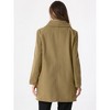 Allegra K Women's Peter Pan Collar Long Sleeve Double Breasted Classic Winter Outwear - 4 of 4