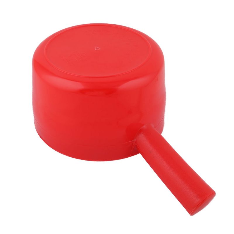Unique Bargains Plastic Round Home Kitchen Nonslip Ladle Water Dipper Red 10.6" x 6.7" x 3.5" 1 Pc, 3 of 5