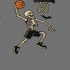 Rerun Island Men Skeleton Basketball Dunk Short Sleeve Graphic Cotton T-Shirt - 2 of 4