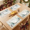 REGALWOVEN Placemats Set of 6 Linen Placemats, Washable Kitchen Table Mat, Seasonal Holiday Christmas Place Mats - 3 of 4