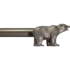 Urbanest 3-4-inch Adjustable Drapery Curtain Rod with Bear Finial - 1 of 3