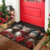 Lomsoe Christmas Snowman Welcome Mat Festive Holiday Door Mat With Snowman Design, Christmas Decorations For Home, Indoor Outdoor Mat. - 4 of 4