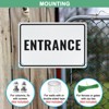 Unique Bargains Aluminum Reflective Rust Free Waterproof Entrance Sign 2 Pcs - 3 of 4