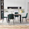 NicBex Minimalist Upholstered Tufted Dining Chairs,Modern Mid-Century Small Accent Chairs for Dining Room,Living Room, Set of 2 - 2 of 4