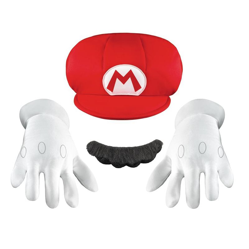 Disguise Super Mario Bros. Mario Child Costume Accessory Kit, 1 of 2