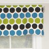 RLF Home Fanci Tailored 100% Cotton with Fully Lined 3" Rod Pocket Valnance for Windows 50" x 14" Multi - image 3 of 4