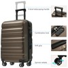 Lyngins 2-Piece Carry on Luggage Set – 20" Hardside Spinner Suitcase (ABS Material), Foldable Duffel Bag (25L Extra Space), 360° Dual Wheels - 2 of 4