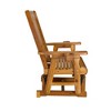 Fortune Candy Wooden Patio Glider for One Person Wide Slat Back / Bridge Back - 4 of 4