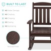 Best Choice Products All-Weather Rocking Chair, Indoor Outdoor HDPE Porch Rocker w/ 300lb Weight Capacity - 2 of 4