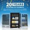 Newair 100 Can Beverage Fridge, Freestanding Mini Fridge, Drinks Cooler Bar Fridge, Perfect for Beer, Snacks or Soda - 2 of 4