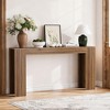 CIPACHO 62.99" Extra-Long Oak Console Table - Farmhouse Sofa Entryway Table for Narrow Spaces (Living Room/Hallway/Foyer) - 2 of 4