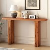 NicBex Modern L-Shaped Console Table,Entryway Table with Solid Wood Veneer,Sofa Table for Living Room,Hallway,Entryway - 2 of 4