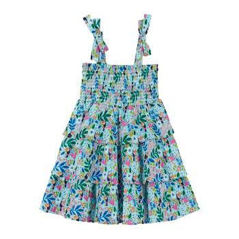 Andy & Evan Toddler Pink Daisy Ruffle Dress, Size 3t : Target