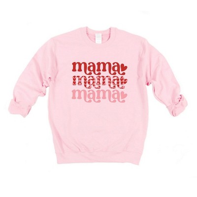 Simply Sage Market Women's Graphic Sweatshirt Mama Stacked Hearts