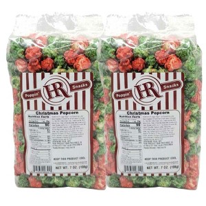 HR Poppin' Snacks 7 oz Christmas Popcorn - Pack of 2 - 1 of 4