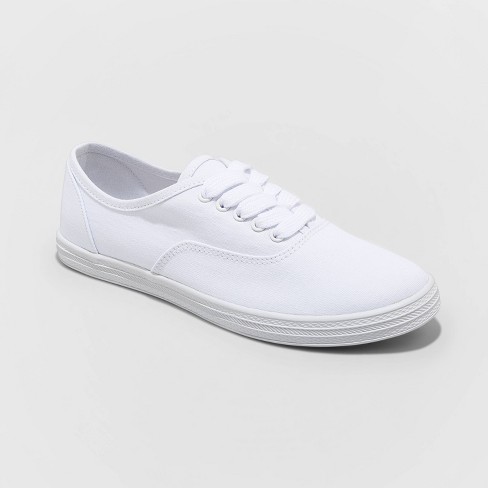 1/6 Scale Male White Canvas Shoes Sneakers Kiks for 12 inch