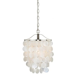 Vaxcel Elsa 1 - Light Pendant in  Satin Nickel - 1 of 4