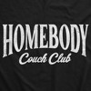 Homebody Couch Club Adult Hoodie Funny Sarcastic Graphic Novelty Hooded Sweatshirt - Crazy Dog Hoodie for Introverts - 2 of 4