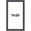 PosterPalooza | Linear Black Picture Frame - UV Acrylic, Foam Board Backing, Hanging Hardware - 2 of 4