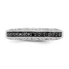 Black Bow Jewelry 1/4 Ctw Black Diamond 3mm Tapered Ring in Sterling Silver - 4 of 4