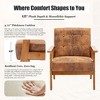 MOONMISS Mid-Century Modern Accent chair，Leisure Chair with Solid Wood Armrest and Feet,for Living Room Bedroom Studio chair - 4 of 4
