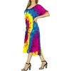 LA LEELA Women's Summer Relaxed Pullover House Wear Dresses M-L 2966 - 3 of 4