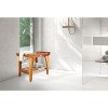 EcoDecors® Tranquility® 24" Teak Wood Shower Bench with Shelf and LiftAide® Arms in EarthyTeak Finish - Target Plus Natural 24"L x 14"D x 19"H - 2 of 4