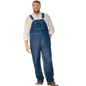 Boulder Creek by KingSize Men's Big & Tall  Denim Overalls - 1 of 4