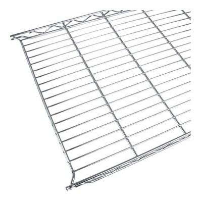 Quantum Storage Systems Wire Shelf, 24"W X 12"D, 600 - 800 Lb. Capacity, Chrome Plated Finish, Nsf