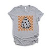 Simply Sage Market Women's Checkered Flower Ghost Front and Back Short Sleeve Graphic Tee - 3 of 4