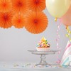 Unique Bargains Paper Decorative Festive Durable Hanging Paper Fans with Clip 12 Pcs - 4 of 4