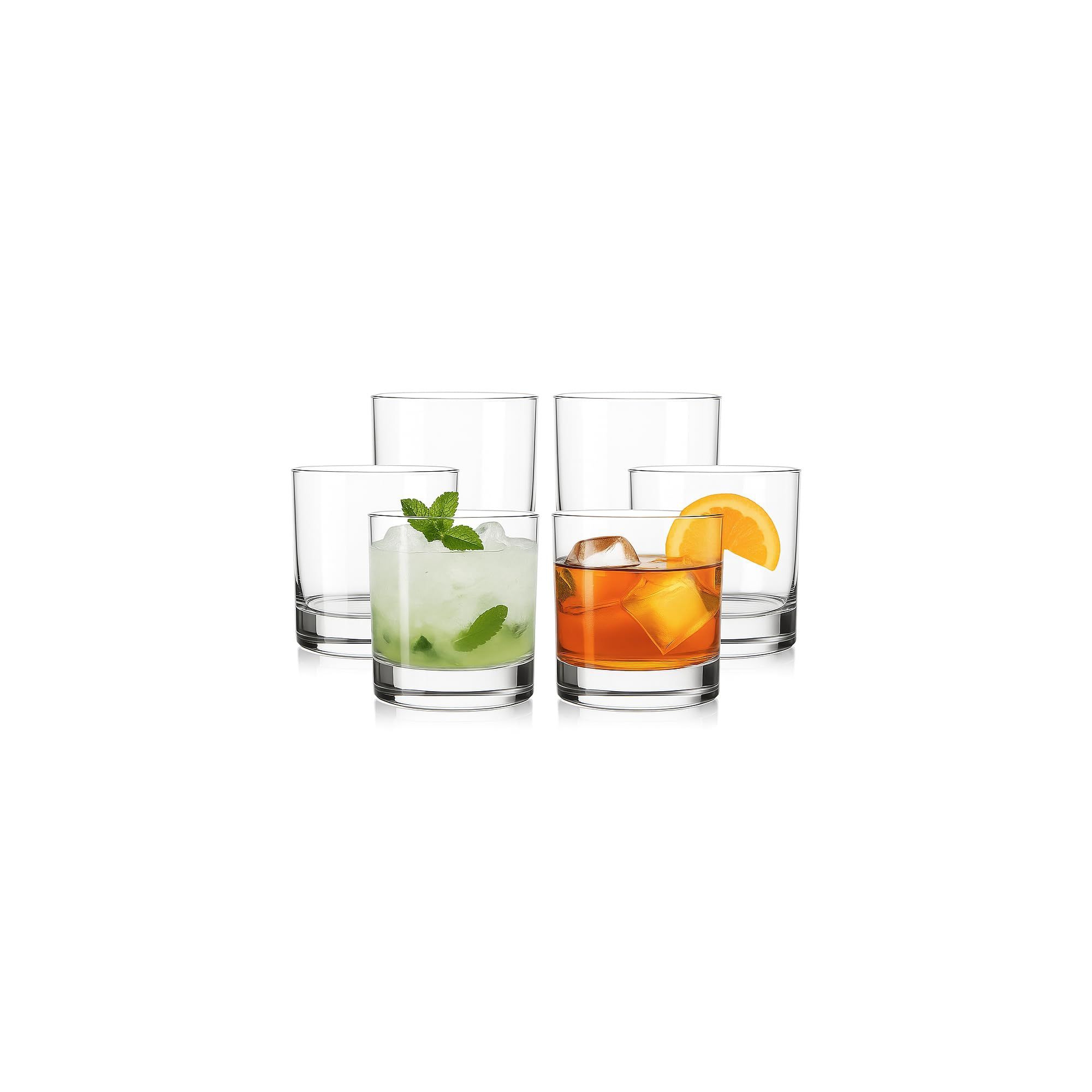 LEMONSODA Lowball Marino Rocks Glasses 10oz - Set of 6