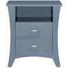 NicBex Nightstand with 2 Drawers,Modern Bedside Table with Wood Frame and Pulls,Side Table for Bedroom,Living Room - 2 of 4