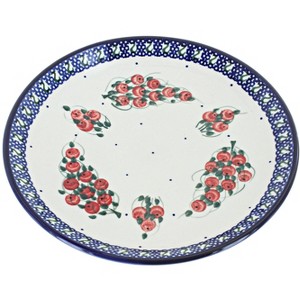 Blue Rose Polish Pottery 401 Millena Dessert Plate - 1 of 2