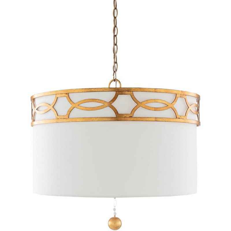 Mark & Day Westmont 17"H x 23"W x 23"D Traditional Gold Ceiling Lights, 1 of 2
