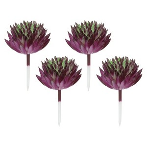 Unique Bargains Unpotted Realistic Textured Garden Decoration Artificial Succulent Plant 4 Pcs - 1 of 4