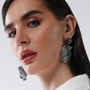 SOHI Women's The Glacier Swirl Drop Earrings - 3 of 4