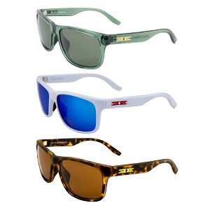 3 Pairs of Epoch Eyewear Delta Glasses with Smoke, Blue Mirror, Brown Lenses - 1 of 4