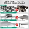 Stainless Steel Table Heavy Duty Commercial Metal Table for Prep Adjustable Shelf, for Kitchen, Restaurant, Business - 4 of 4