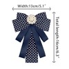 INSPIRE CHIC Women's Shirt Decoration Polka Dots Bow Ties Ribbon Brooch Pin 1 Pc - 2 of 4