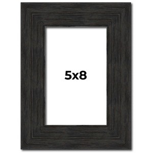 PosterPalooza | Photo Size Contemporary Black Frame - UV Acrylic, Foam Board Backing, Hanging Hardware - 1 of 4
