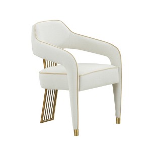 TOV Furniture Corralis Performance Linen Upholstered Dining Chair in Cream - 1 of 4