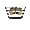 Chloe Lighting Farmhouse-Style Two-Toned 4 Light Ceiling Flush Fixture 18" Wide - 2 of 4