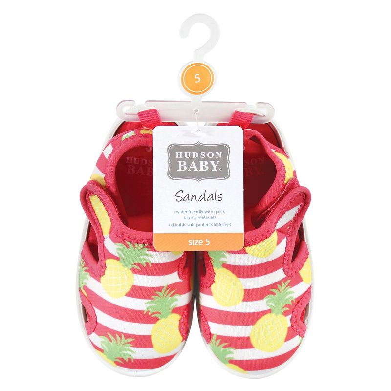 Hudson Baby Infant, Toddler and Kids Girl Sandal and Water Shoe, Pineapple, 2 of 4