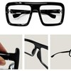 4E's Novelty Oversized Glasses - Clear Lens Non Prescription Glasses for Women and Men, Chunky Glasses Ideal Fake Glasses for Adult & Kids Halloween - 4 of 4