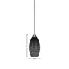 Toltec Lighting Paramount 1 - Light Pendant in  Brushed Nickel with 5.5" Black Matrix Shade - 2 of 2