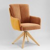 Art Leon Fabric Upholstered Swivel Home Office Desk Chair - 2 of 2