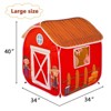 Etokfoks Kids Pop Up Barn Play Tent 40 x 34 x 34 Inch Portable Indoor Outdoor Farmhouse Playhouse for Boys and Girls 1 Piece - 2 of 4